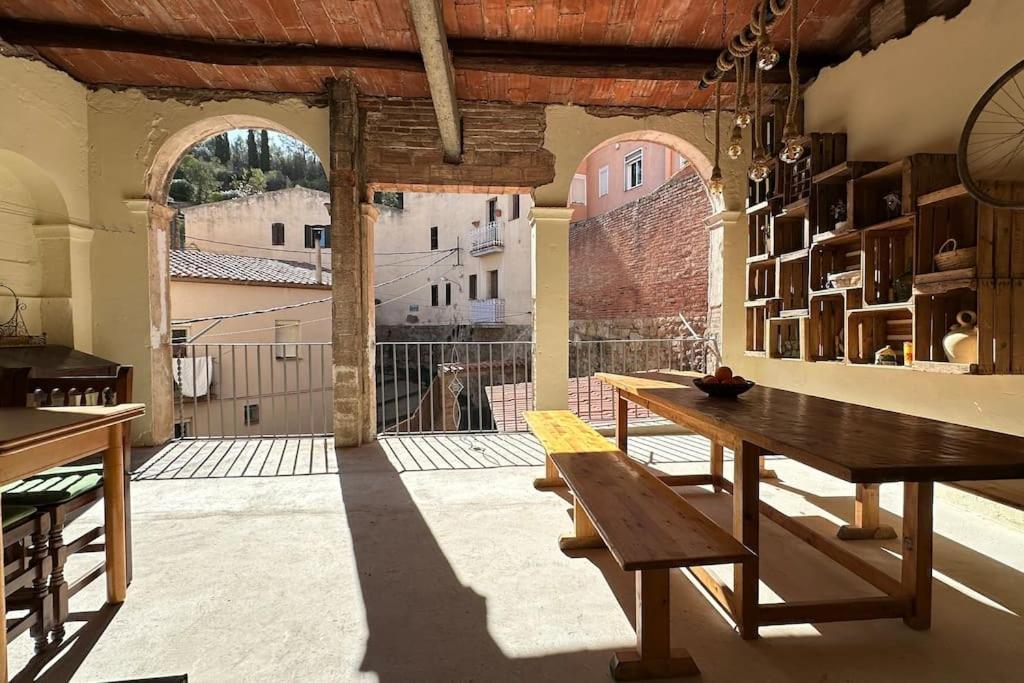 Habitacion Roca Foradada En Casa Cami De Les Aiguees Monistrol De Montserrat Eksteriør bilde
